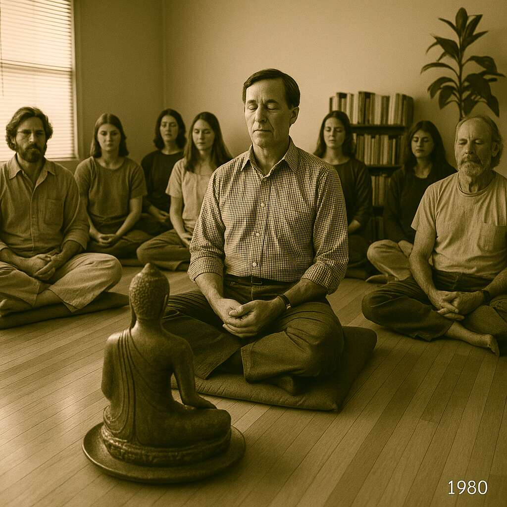 An AI rendition of the earliest IMH sangha